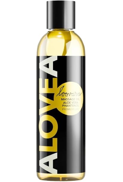 LOOVARA Huile de massage ALOVEA 150 ml avec Aloe Vera et Panthenol pour des massages...