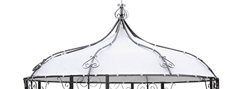 DEGAMO Dach für Pavillon Burma 300cm rund wasserdicht, Weiss