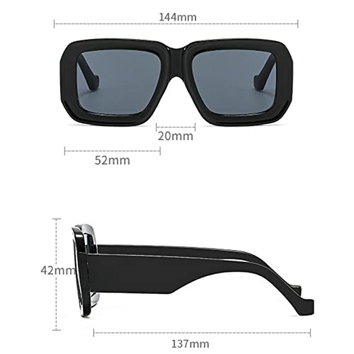 Square Sunglasses For Women Men Trendy Fashion Rectangle Sunglasses Uv Protection Retro Vintage Womens Sunglasses3