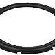12 Zoll perforierter Gummi-Lautsprecher, Schaumstoffrand, Surround-Subwoofer, Ersatzteile für die Reparatur des Lautsprechers oder zum Basteln (schwarz)