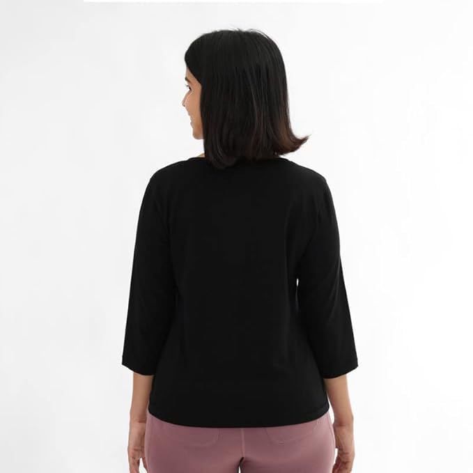 Image of BlissClub Women's Cotton Blend Regular fit T-Shirt