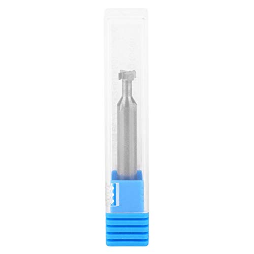 Image of T Slot Cutter End Mill 4 Flutes Tungsten Steel Milling Cutter for Aluminum Alloy Wood Cutting T-Type Slot Tool D6xH2xL50xφ6