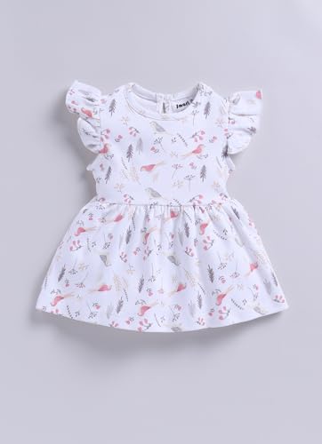 Image of Smart Baby Cotton Frock Set for Baby Girls - Soft Interlock Cotton