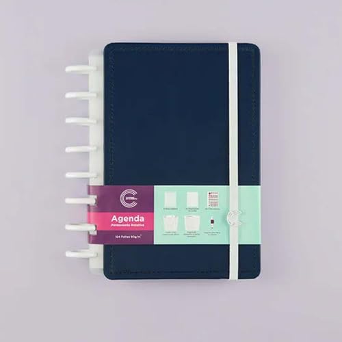 Agenda Inteligente, A5, 155 X 22 mm, Dark Blue, 97 folhas, Cadern...