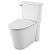 American Standard 226AA104.020 Studio S Right Height Elongated Toilet with Seat - Left Hand Trip Lever, White