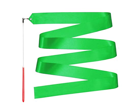 Image of Gymnastic Rhythmic Dancing Ribbon Streamer Stick (1 Piece) (Screaming Green)