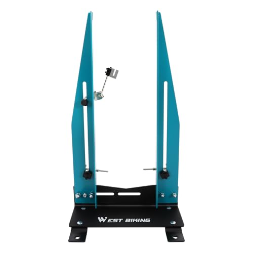 Professional Wheel Truing Stand, Bicycle Wheel Repair Tool Kit Rim Trimming Repair Tool Kit Adjustable 3.5-5.9 in Width & 360° Swivel Wheel Maintenance Repair Alignment Balance Tire Truing Stand