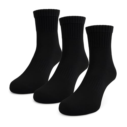 Odor-Resistant & Breathable Socks – Moisture-Wicking Comfort for All-Day Wear, Work, Travel & More，3 Pairs