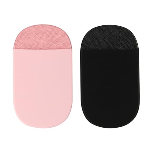 Laroal 2 Fundas Adhesivas para ratón inalámbrico para Ordenador portátil, Funda elástica para ratón Funda de Bolsillo para ratón para Ordenador portátil (Negro + Rosa)