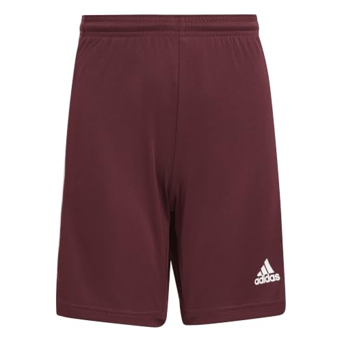 adidas boys Squad 21 Shorts Team Maroon/White Small