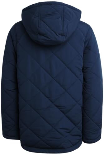 Perry Ellis Boys' Winter Jacket - Suede Microber Quilted Jacket With Hood - Warm Insulated Outerwear Jacket For Boys thumb #5