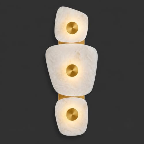 Aplique de mármol natural irregular de 23,6 pulgadas para dormitorio