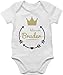 Produktbild Baby Body Junge Mädchen - Kleiner Bruder - 3/6 Monate - Weiß - familienshirts little brother outfit lil bro kleinen bodys baby-body brüder 2024 kleine strampler geschenk zur geburt geschenke