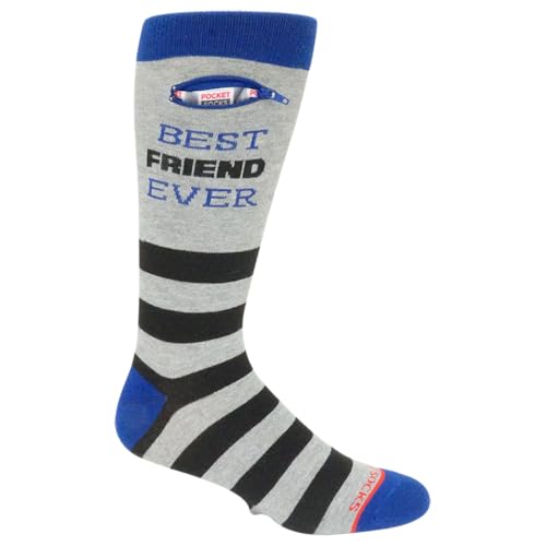 Fashion Print Crew Socks for Men - Anti Theft Novelty Dress Socks w/Hidden Zipper Stash Spot Pocket for Travel ID, Keys, Cash - Rugby Stripe Black Purple2