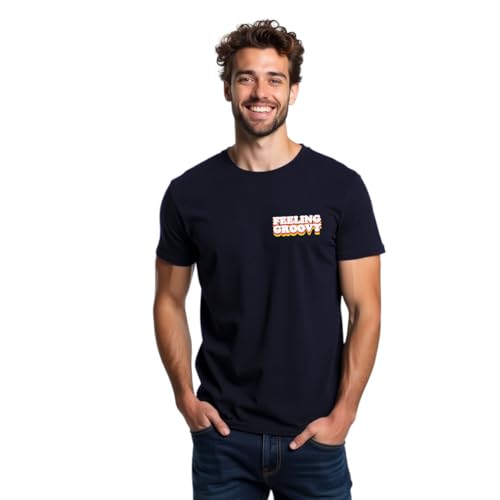 Image of ALOVA Polyester Sports T-Shirt for Men - Round Neck, Half Sleeves, Stylish Printed Design, Quick-Dry Fabric for Gym, Running, Training, and Workouts
