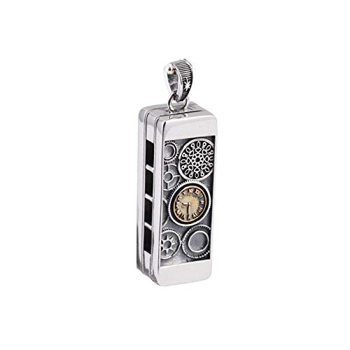 Pendentif créatif harmonica en argent S925 à la simplicité exquise
