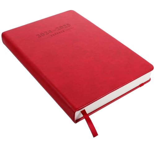 Carnet de notes PU rouge et planificateur au toucher soyeux pour l'écriture
