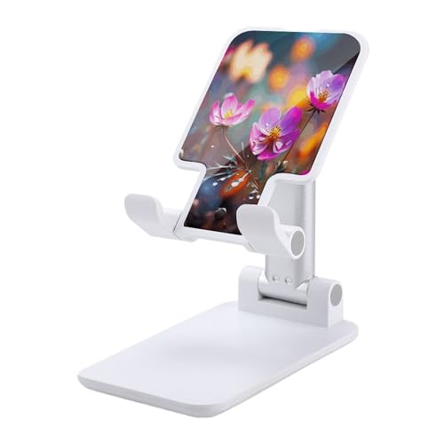 Support téléphone pliable réglable universel coloré au motif petite fleur