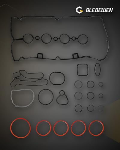 Image of Engine Head Gasket Set 1.8 L, Compatible with 2011-2017 Chevy Sonic /Cruze L4 DOHC 16V, w /Head Bolts, MLS Headgasket, Valve Cover Gasket, O-Rings, Replace# HGS345, HS26516PT, HS54702A, HS26516PT-1