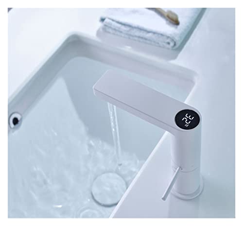 Mélangeur de lavabo électrique d'eau blanche avec affichage LED intelligent - 2