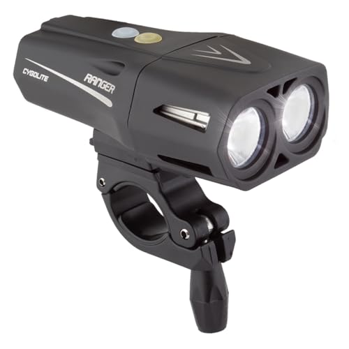 Cygolite Ranger 2,000 Lumen Endurance Bicycle Light– Ultra High Run Time– 9 Light Modes– Fine Tuneable Brightness- IP67 Waterproof– USB Rechargeable– Road & Mountain