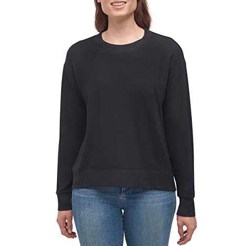 Splendid Women's Sweater Size S Crew Neck Pullover Sweatshirt Black