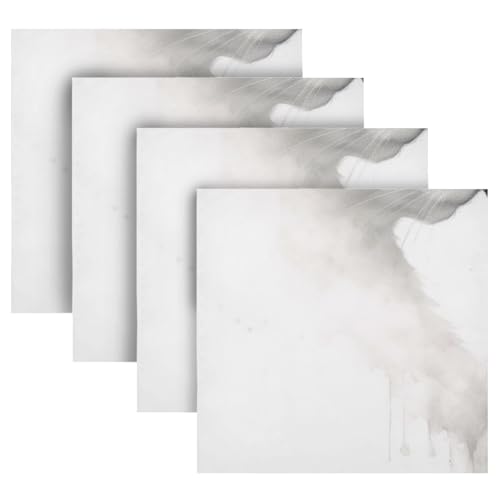 Servilletas de tela negras con gato blanco 20x20 pulg 6 pcs miniatura 7