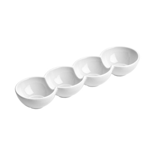 Premier Housewares Serving Bowls White Gloss Finish Bowls Pie Dishes Set Of 4 Snack Bowl Dip Dishes Sauce Dish Porcelain Snack Dishes Dip Bowls