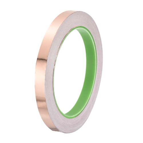 Image of PATIKIL Copper Foil Tape 0.39 Inch x 66 Feet 0.05mm Thick Double Sided Conductive Adhesive EMI Shielding for Electronics, Circuits, Grounding