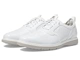 Stacy Adams Men's Spyre Plain Toe Elastic Lace Oxford, White Patent, 12