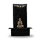 Zen Light Zen’Light Zenalität Wasserwand - Innenbrunnen mit gelbem LED -Spot - großer Tischbrunnen mit Abnehmbarer Buddha - Originalgeschenk - H: 40 cm, Schwarz