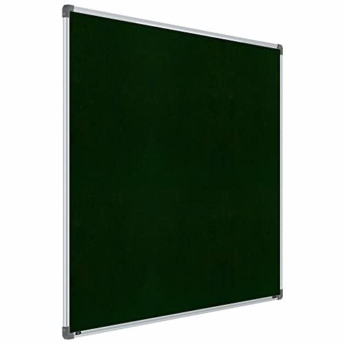 Image of Scholar Art Metis 4x6 Feet Fabric Pin-up Display Board for Office, Home & School | High Strength Velvet Cloth + High Density Soft Board for Pinning Photos, Sticky Notes & Reminders (Dark Green)
