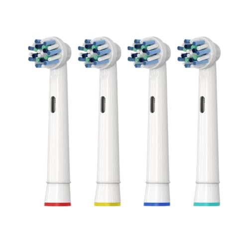 Image of For Oral B Electric Brush Head, EB-50A Replacement Brush Heads Compatible with Oral-B Electric Toothbrush | 4-Pack Soft DuPont Bristles for Gum Health & Plaque Removal | Fits Vitality, Pro, Precision & More