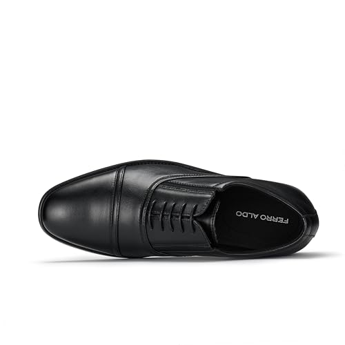 Image of Ferro Aldo Men's Classic Cap Toe Oxford Dress Shoe Collection | Perfect for Formal, Business, and Wedding Attire