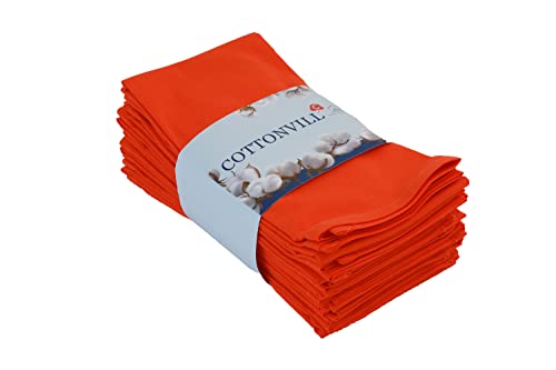 COTTONVILL Servilletas de Tela 100% Algodón 18x18 Pulg 12 Pzas miniatura 1
