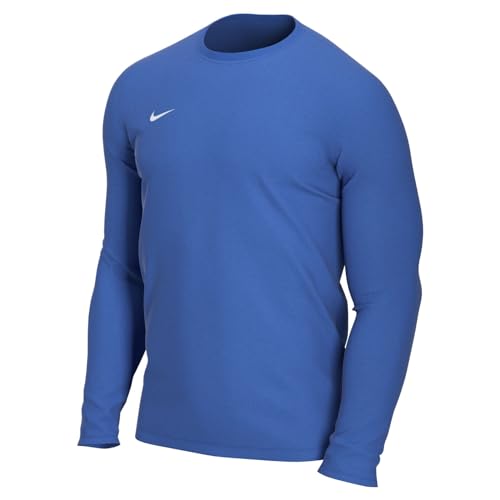 Nike Hombre Camiseta de Manga Larga, Royal Blue/White, L