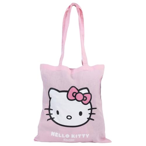  Hello Kitty Bow Borsa Tote Rosa Pallido, rosa