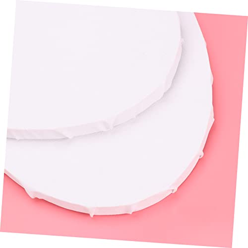 Tablero de pintura ovalado blanco de algodón para pintura DIY y manualidades decorativas 4