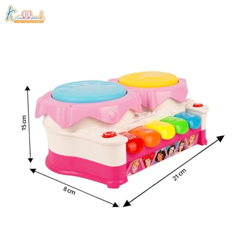 Image of Disney Princess Piano Drum Playset - Interactive Electronic Toy, Fun Game for Kids, Birthday's & Gifts | Fun & Educational Toy for Kids | Safe, Engaging & Interactive Play