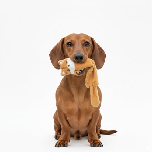 Zappi Co Quietschendes Knisterspielzeug für Hunde, kein Stopfen, 2er-Pack: Eichhörnchen und Otter – langlebiges Plüsch-Kauspielzeug für kleine, mittelgroße Hunde