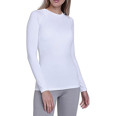 TCA Camiseta de Manga Larga de Entrenamiento SuperThermal para Mujer - Blanco Cover