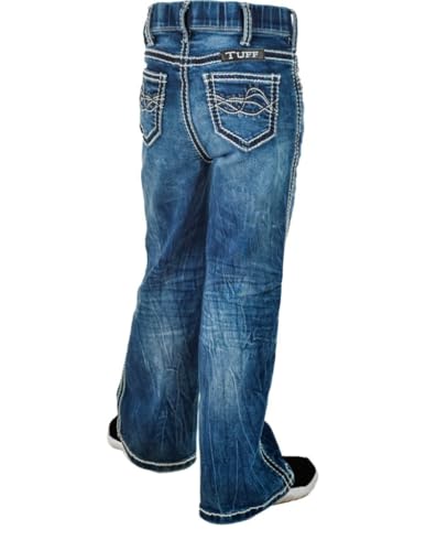 Cowgirl Tuff Western Jeans Girls Hurricane 8 Reg Medium Wash GULHUR3