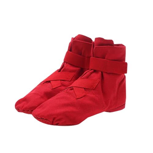 Zapatos de danza para mujer, zapatos de jazz con suela dividida, zapatillas de ballet, zapatillas de gimnasia, botas de jazz, botas de danza, lona, salón de baile, zapatos de entrenamiento planos,