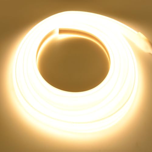 Tira de luces LED COB 5m 110V 3500K regulable miniatura 3