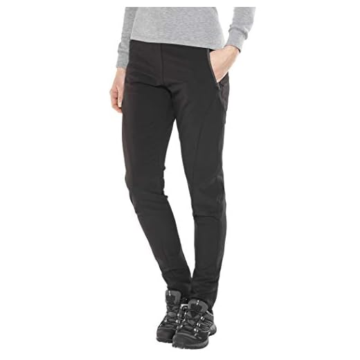 Regatta PENTRE pantalón elástico en Tejido Isoflex, Impermeable, 2 Bolsillos Laterales con Cremallera Pants, Negro, 18 Long Leg Womens