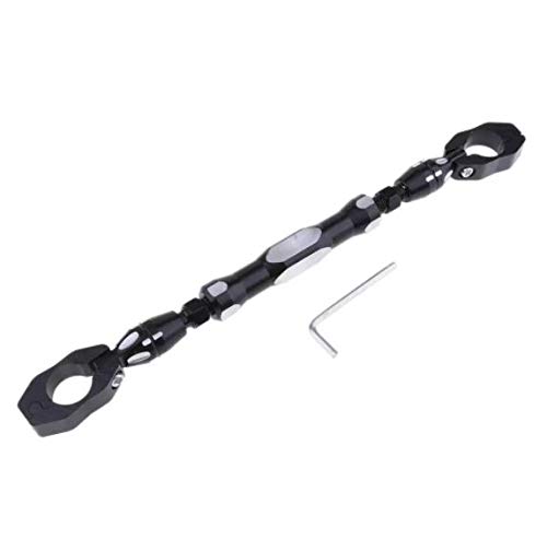 Image of Universal Adjustable Motorcycle Handlebar Cross Bar (M3-BLACK, MODEL-3)