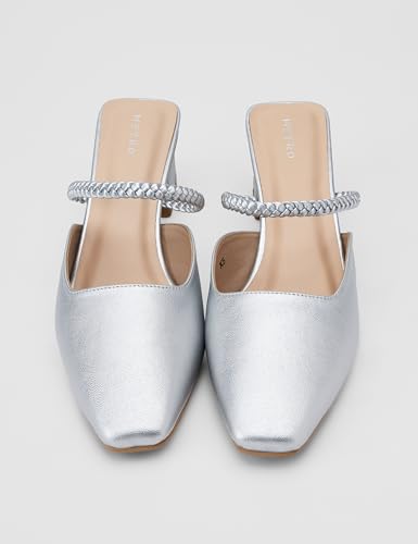 Image of Metro Women's Froh Feet Fashionable Block Heel Mules Featuring a Square Toe Design,
