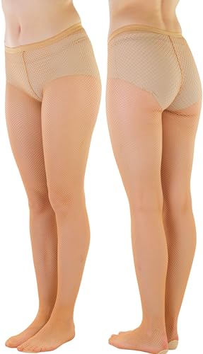 Image of ToBeInStyle Women's Sexy Vibrant Fine Classic Fishnet Full Footed Pantyhose