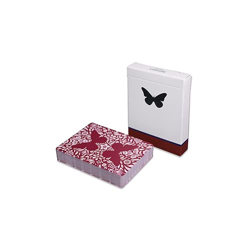SOLOMAGIA Mazzo di Carte Butterfly Playing Cards Marked (Red) 3rd Edition by Ondrej Psenicka