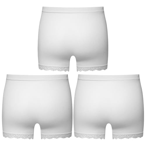Kids Girls Solid Color Underwear Comfort Safety Dress Panties with 3 Packs Briefs Boyshorts2